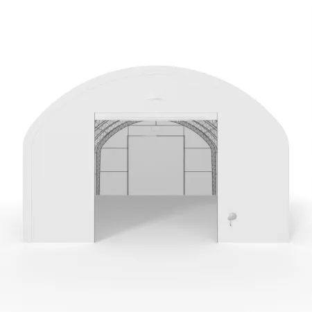 Plachtová hala se svislými bočními stěnami 9,15x24,4 m PVC 900 g/m²