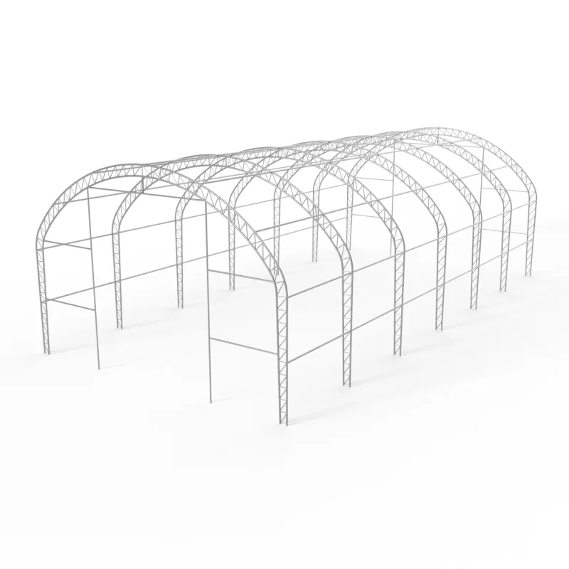 Plachtová hala se svislými bočními stěnami 9,15x9,15 m PVC 900 g/m²