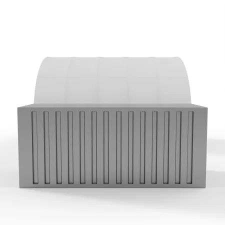 Kontejnerové zastřešení 8x6 m PVC 750 g/m²