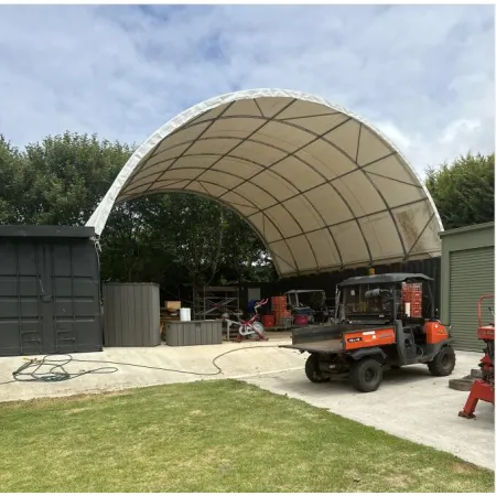 Kontejnerové zastřešení 12x12 m PVC 900 g/m²