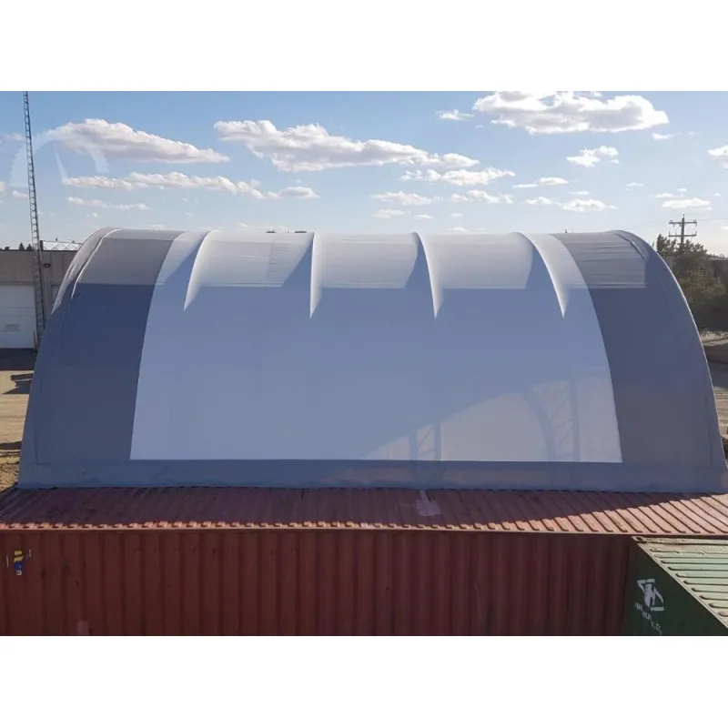 Kontejnerové zastřešení zesílené 10x12 m PVC 900 g/m²