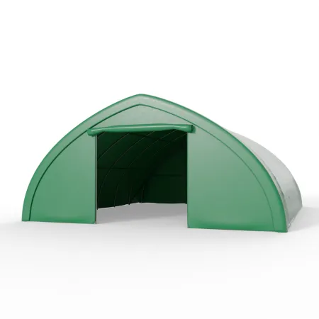 Plachtová hala 9,76x10 m PVC 900 g/m² v zeleném provedení