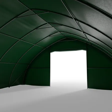 Plachtová hala 9,76x10 m PVC 900 g/m² v zeleném provedení