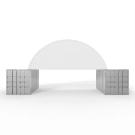 Zvětšený štítový kryt pro zastřešení 6 m, PVC 900 g/m²