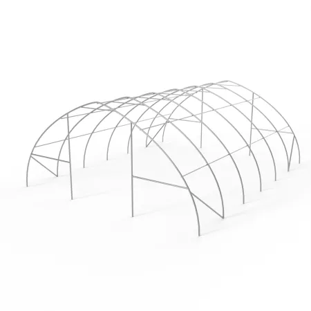 Zakřivená stanová hala 9,76x26m PVC 750g/m2