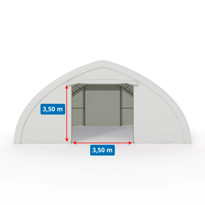 Zakřivená stanová hala 9,76x26m PVC 750g/m2