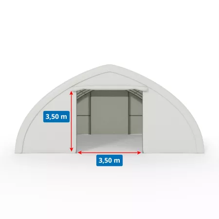 Zakřivená stanová hala 9,76x26m PVC 750g/m2
