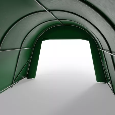 Plachtový garážový stan v zeleném provedení 3,66x6,1 m PVC 900 g/m²