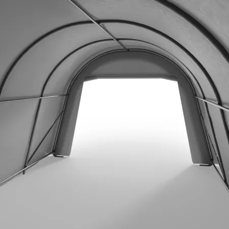 Plachtový garážový stan 3,66x6,1 m PVC 750 g/m²