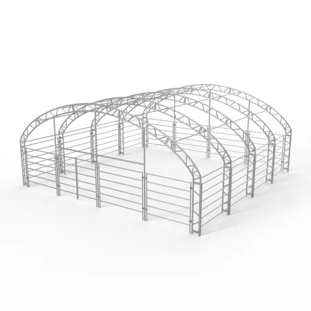 Přístřešek pro zvířata 10x10 m PVC 750 g/m²