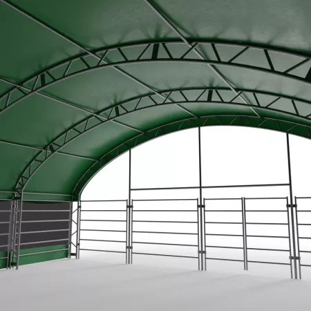 Přístřešek pro zvířata 10x10 m PVC 750 g/m²
