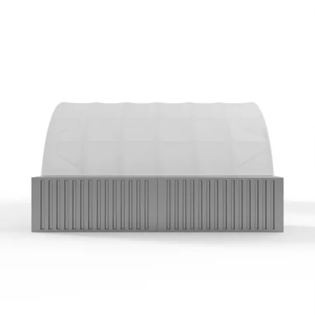 Zesílená střecha kontejneru 12x24m PVC 750g/m2
