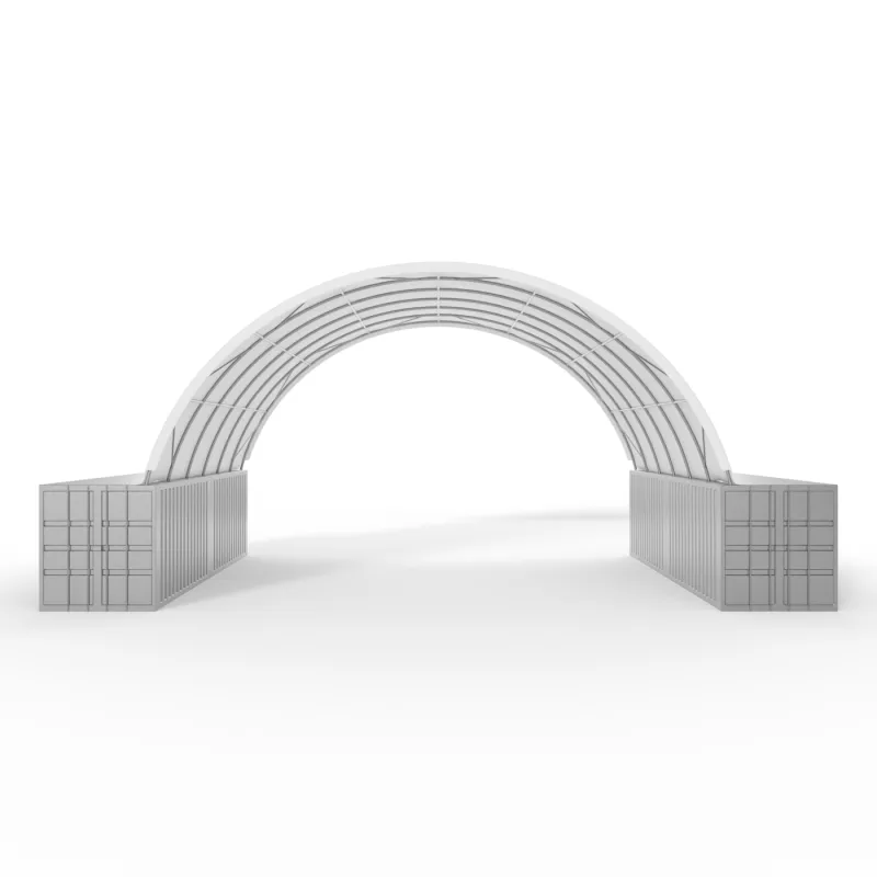 Střecha kontejneru 12x24m PVC 900g/m2