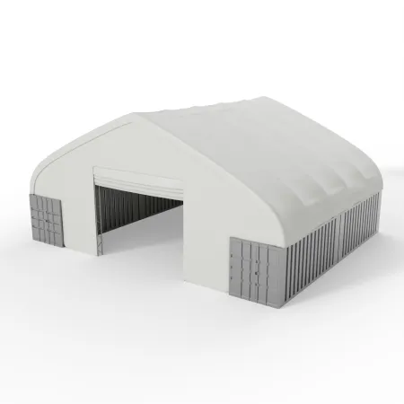 Střecha kontejneru XL 15,25x12m se stěnami z PVC 750g/m2