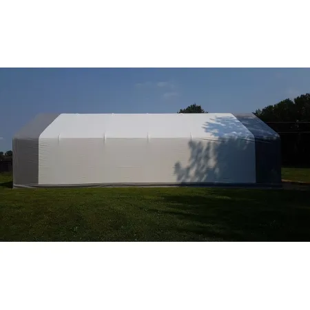 Stanová hala se sedlovou střechou 9,15x12,2 m PVC 750 g/m²