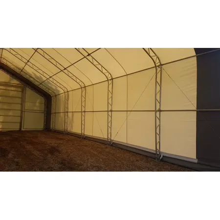 Stanová hala se sedlovou střechou 9,15x12,2 m PVC 750 g/m²